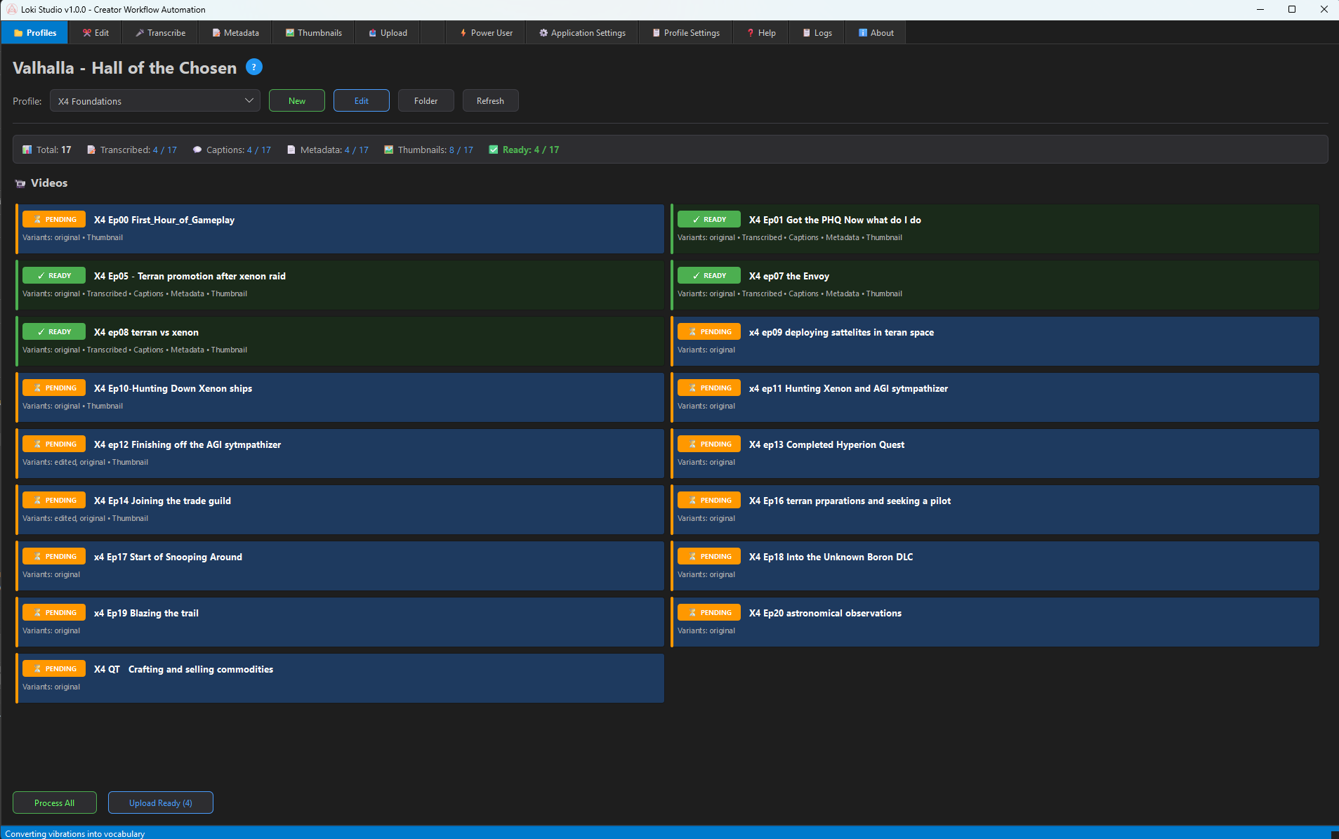 Loki Studio Interface